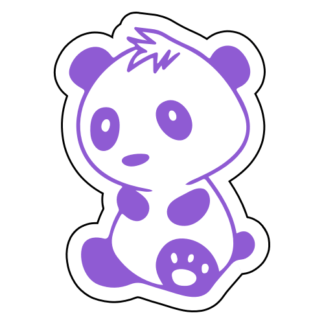 Baby Panda Sticker (Lavender)